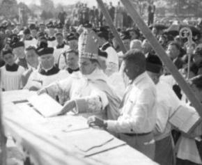 Rummell Laying the Cornerstone