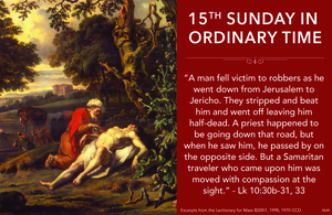 Homily Reflection for the 15th Sunday in Ordinary Time
